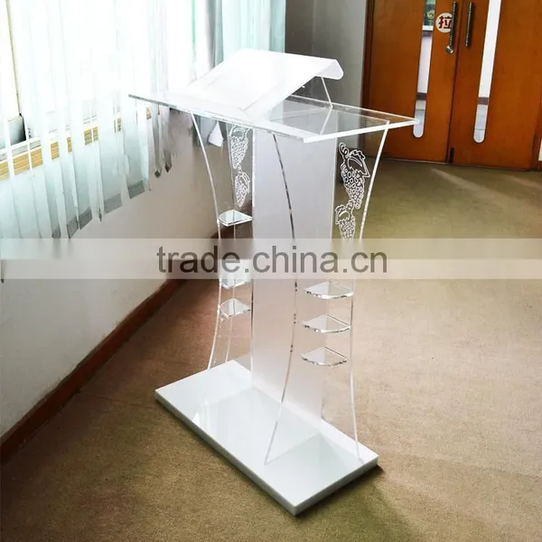 Lowest Price Acrylic Organic Glass Pulpit Church Podium photo-4