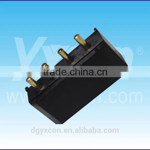 Dongguan Yxcon 4 Pin Straight Single Row Black Wafer Connector