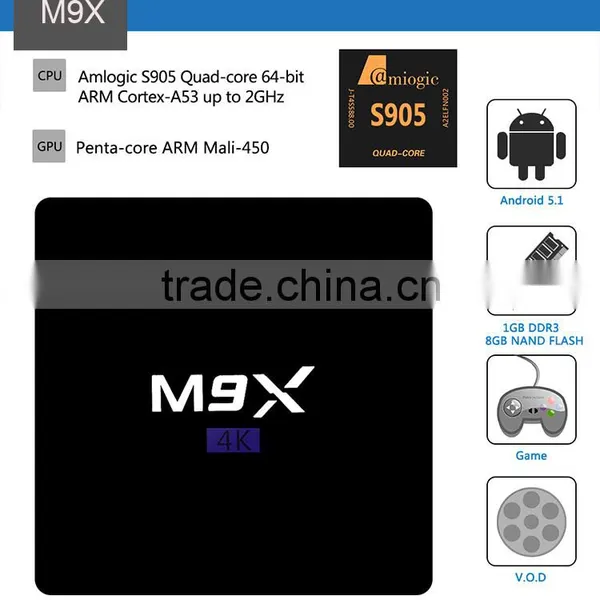 TOPLEO Box Media Player Wifi Strea ng M9X S905 1G 8G Quad Core Android 5.1 tv Box photo-3