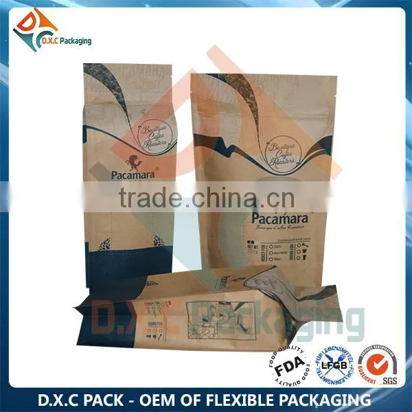Heat Seal Metallic Lined Kraft Paper Window Pouch Cereal Pakcgaing Bag photo-5