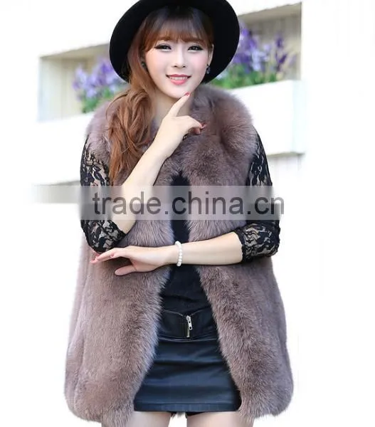 2015 Fashional Hot Sale Fox Fur Vest for Women photo-4