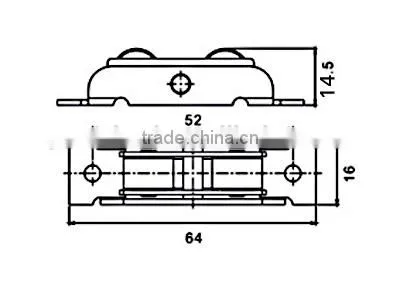 Nylon Roller For PVC Sliding Window photo-6
