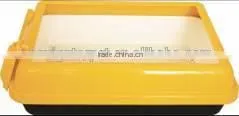 Big Square Cat Litter Pan With Gridding And New Scoop photo-2