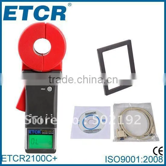 ETCR2100C+ Clamp on ground resistance tester ----ISO,CE,OEM,ODM.RS232 Interface