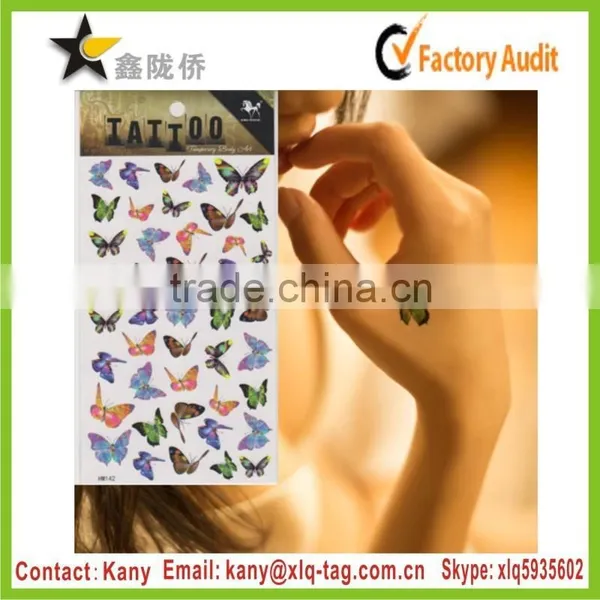 2015 Best Price Fashion Custom New Butterfly Tattoo Designs