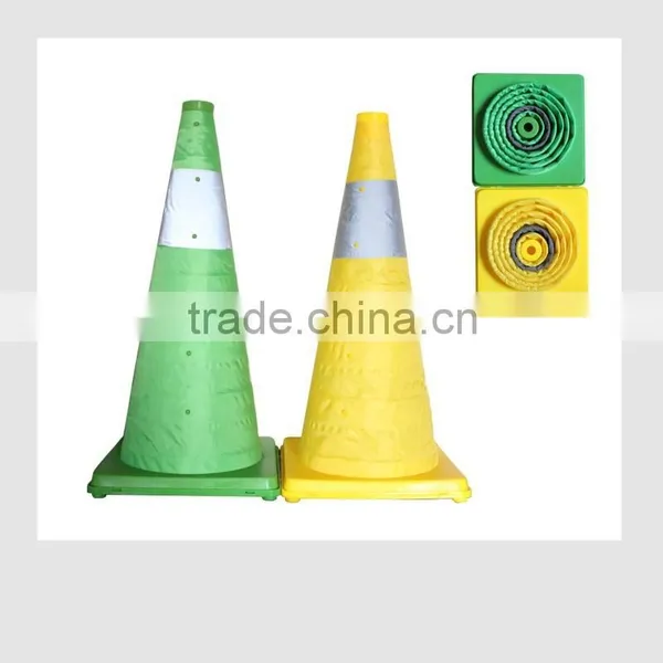 40CM Black PP Traffic Cone/16" Folding Retractable Safety Cones photo-2