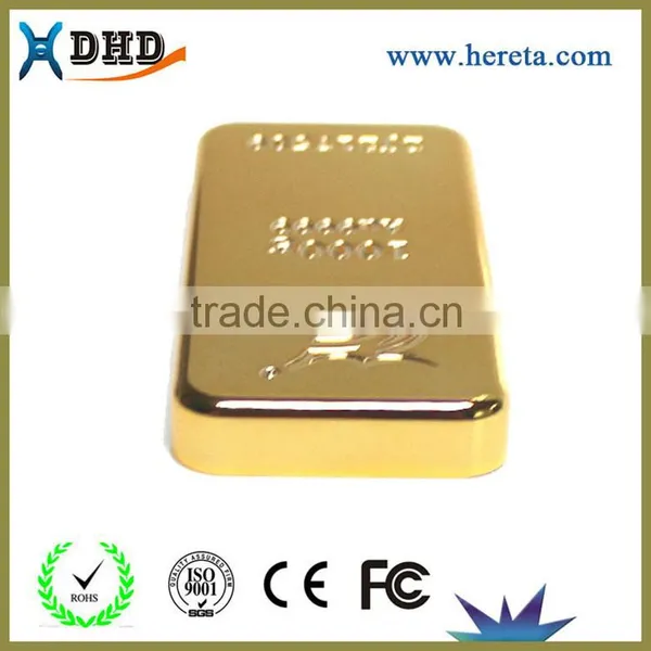 Wholesale 6000MAH Portable Gold Bar Power Bank photo-2