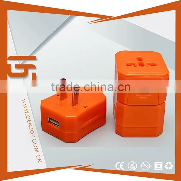 GENJOY CE ROHS NEW PC Factory Price Germany Power Cord Travel Adapter World Adapter Plug photo-2