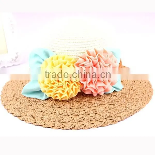 100% Madagascar Raffia Strawhats,handmade Knitted Hats Straw Hat for Women JH photo-4