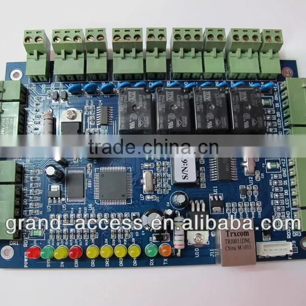 Four Door Access Control Board TCP/IP,Access Control Board