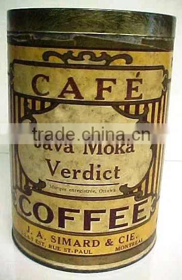 Round Coffee Tin