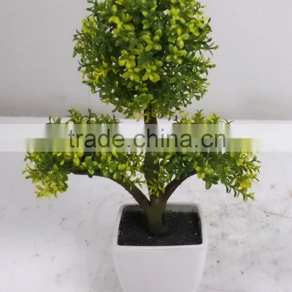 High Quality Low Cost Artificial Podocarpus Bonsai Tree for Table Decoration photo-2