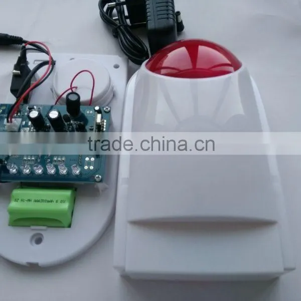 Wireless Outdoor Siren Tamper Alarm Wireless Siren With Strobe Light Combined Strobe Light Electronic Siren Alarm SL-350W photo-5