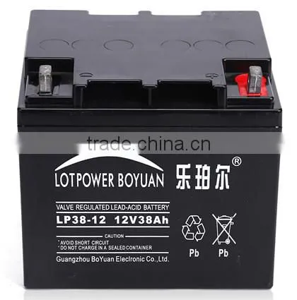 Guangzhou Best Selling 12 Volt 38ah Deep Cycle Vrla Battery