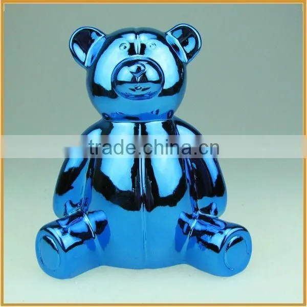 Newest best-selling styles coin bank china ceramic bear