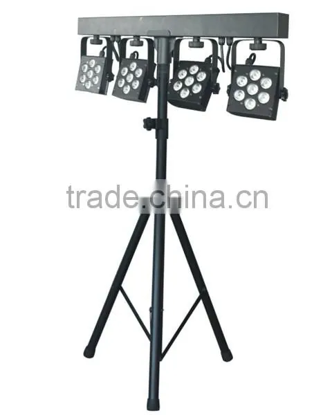 T-bar/Stand/Carrying Bag/Footswitch 4 Par System RGB 28x3W LED Stage Light photo-2
