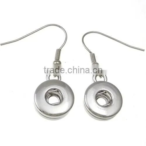 Hot Sale Fashion Prong Snap Button Jewelry Magnet Snap Button Earrings
