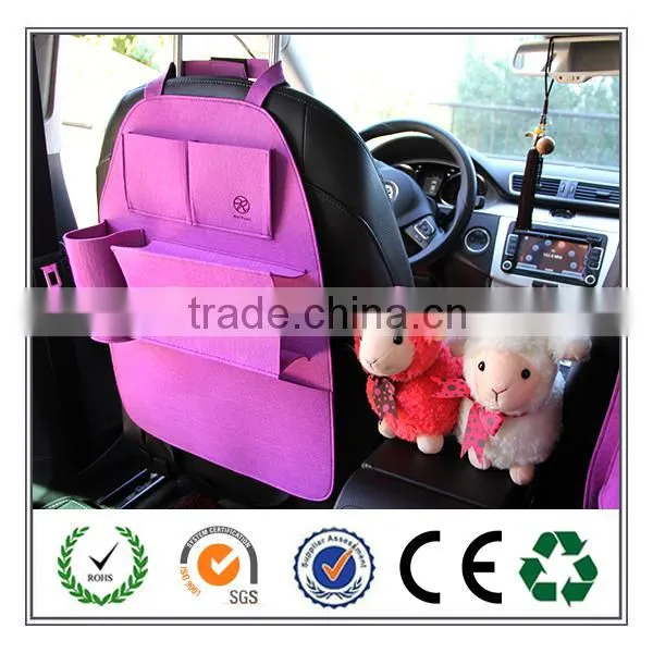 Eco-friendly Durable Light Weight Felt Car Back Seat Organizer Made in China