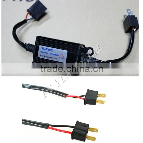 H4 High/Low Beam LED Headlight Warning Error Free Canbus Canceller Decoder Anti-Hyper Flashing Blinking H4 LED Headlight Decoder photo-3
