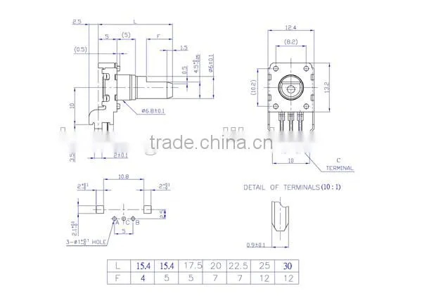 HW-12EN5V24B Rotary Encoder With Flat Shaft Electric 12&24 Detents Rotary Encoder photo-2