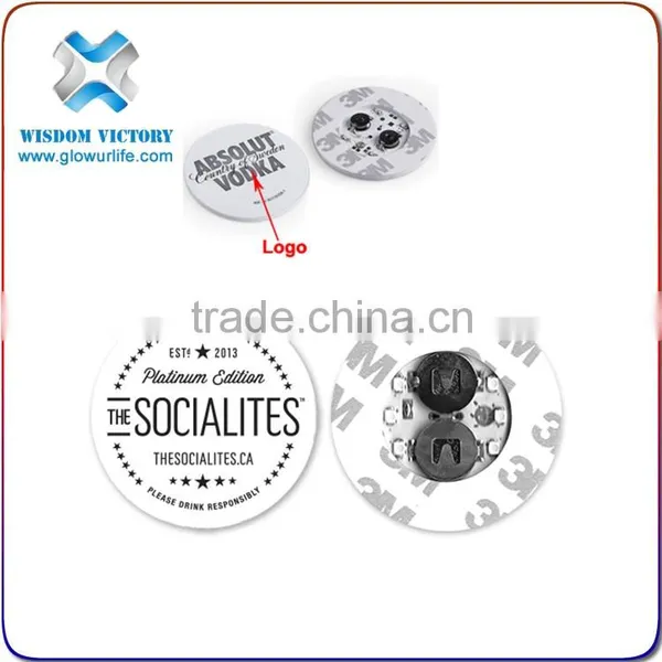 Halloween Romantic Dinner Series Wholesale Oem Led Flashing Coaster,led Light Sticker photo-6