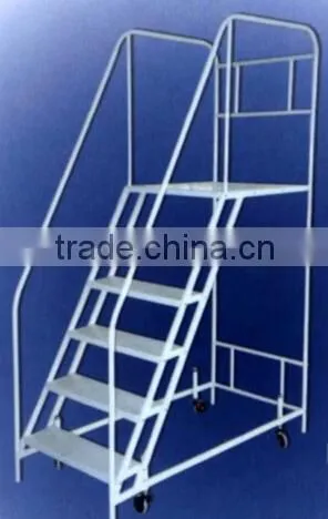 Iron Material Open Folding Mobile Staircases