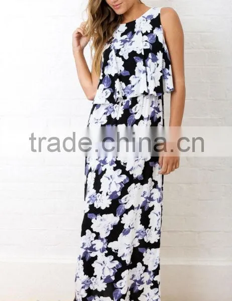 2016 China Wholesale Factory Clothing Wholesale Latest Fashion Dress Digital Print Dress photo-6