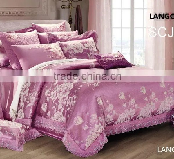 Queen Size King Size Jacquard Embroidery Bedding Set