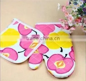 Baking Oven Mitts Microwave Oven Mitts Kitchen Tools Oven Mitt Cotton photo-3