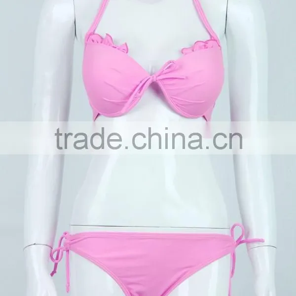 Solid Bikinis Doble Push up Extreme Bikinis Bathing Suits Women photo-3