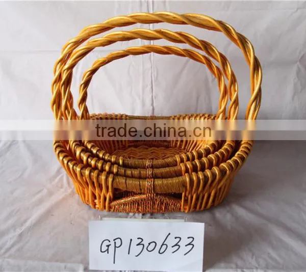 Wholesale Wicker Baskets Rattan Cane Webbing Christmas Gift Baskets Empty photo-2
