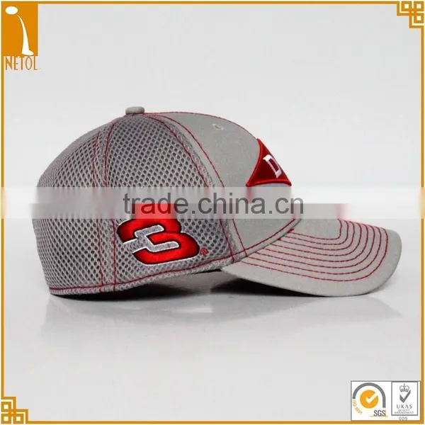 Custom Unisex 100% Cotton/polyester Embroidered Curved Car Racing Baseball Cap Wholesale photo-4