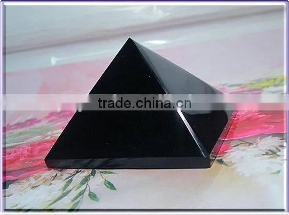 Newest Fashion Obsidian Natural Quartz Pyramid photo-4
