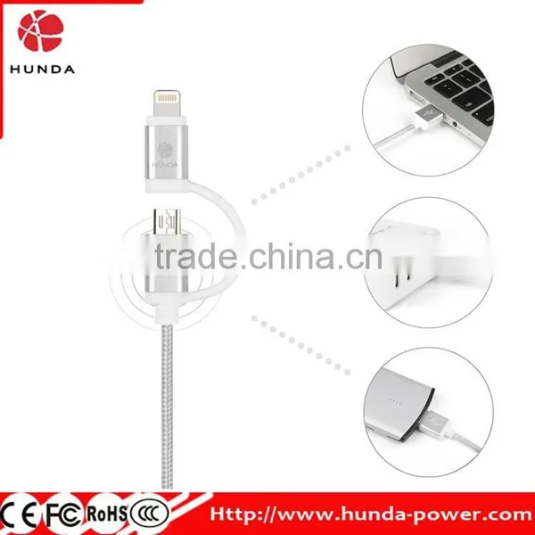 High Speed MFI Certified Charge and Sync 8-Pin 3.3 Feet Cable With Dual Connectors photo-3