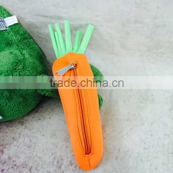 School Supply Creative Carrot Design Pen Bag 3D Pencil Bag for Kids photo-5