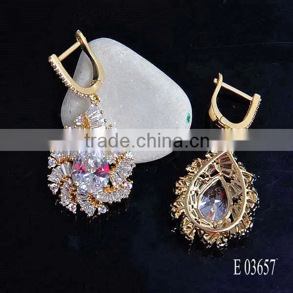 Infinite Factory Direct Sale 925 Sterling Silver White Gold Earrings Crystal Diamond Earrings For Beautiful Women photo-5