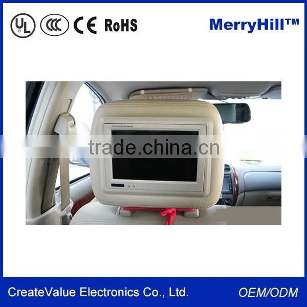 7 " 10 " 12 " 15 Inch LCD Cab Car Taxi Headrest Advertising Screen With WIFI 3G Optional photo-4