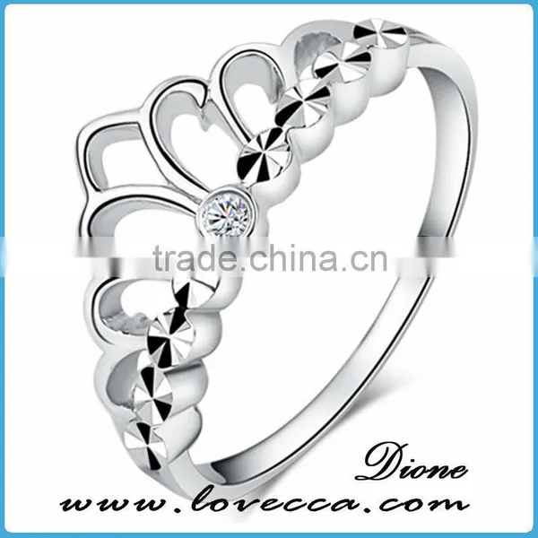 Wholesale Women Beautiful 925 Solid Band Jewelry Charms Dubai Design Silver Ring photo-3