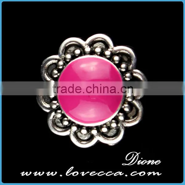 Small Order Best Price Women Fashion Real Flower Crystal Metal Buttons photo-4