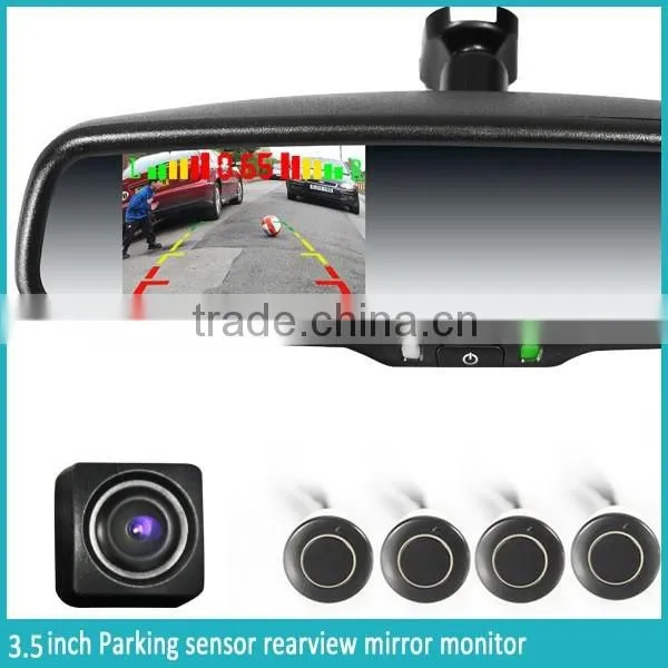AK2-035LAP4 Auto Dimming Rearview Mirror Parking Radar Detector and Automatically Backup Camera Display photo-4