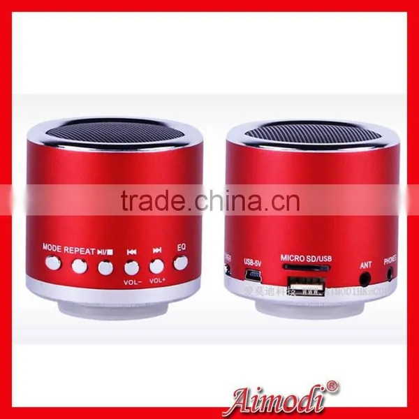 Super Bass Round Card Speaker Support FM Radio and MP3 Player photo-5