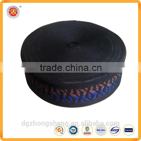 polyester material jacquard webbings custom embroidered webbings elastic webbing manufacturer