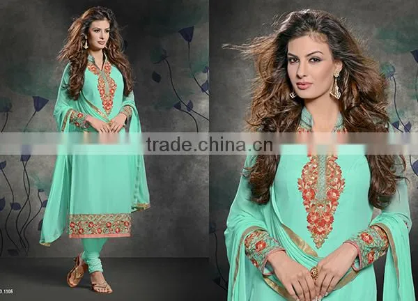 MUSTARD GEORGETTE SALWAR SUIT photo-5