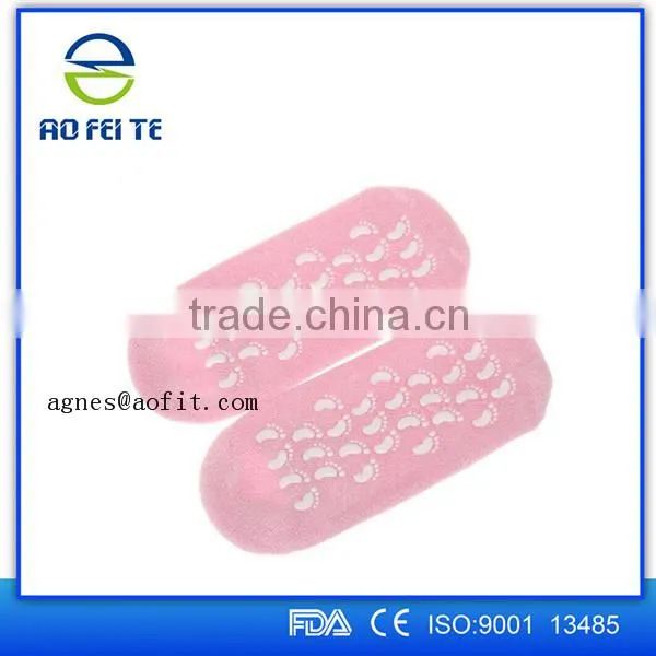 2016 Foot Spa Gel Moisturizing Socks, Exfoliating Foot Mask, Silicone Gel Socks photo-4
