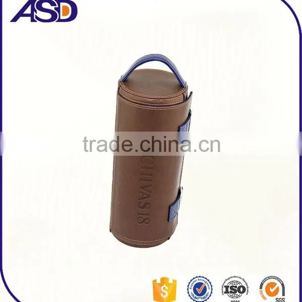 High End Accept Custom Order Leather Wine Box/portable Wine Gift Boxes