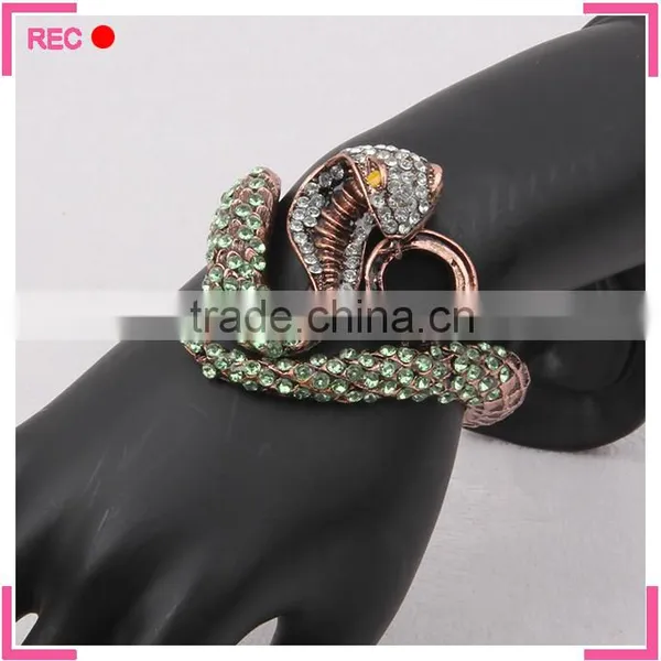 Bangles and Bracelet Jewelry for Party, Snake Shaped Gemstone Bangle photo-2