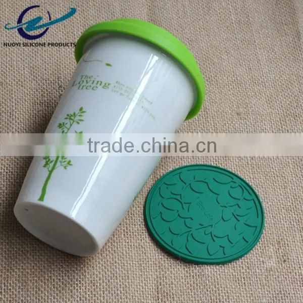 FDA & LFGB High Quality Round Silicone Mat for Coffee Cup photo-6