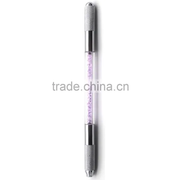 White Pink Purple Diamond Crystal 3D Microblading Needles Hand Tools/permanent Makeup Microblading Pen photo-5