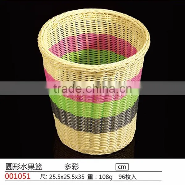 Hot Selling Plastic Wicker Laundry Basket