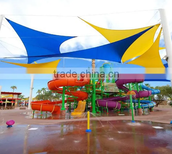 HDPE Waterproof Polyester Sun Shade Sail Awning Shade Tarps photo-3